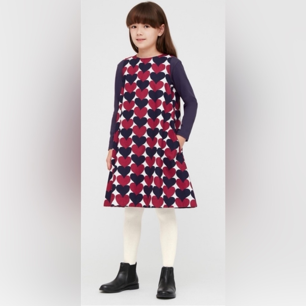 Marimekko Red and Blue Casual Dress